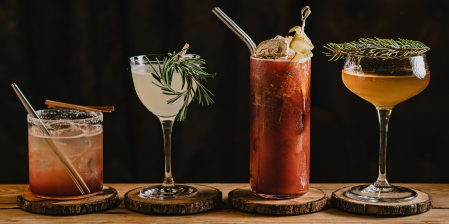 Specially created cocktails